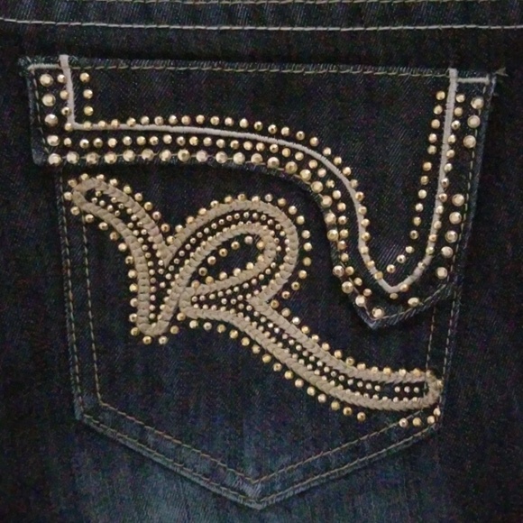 Women's Used Roc A Wear Gaucho's Jeans Size 9 - Picture 6 of 6